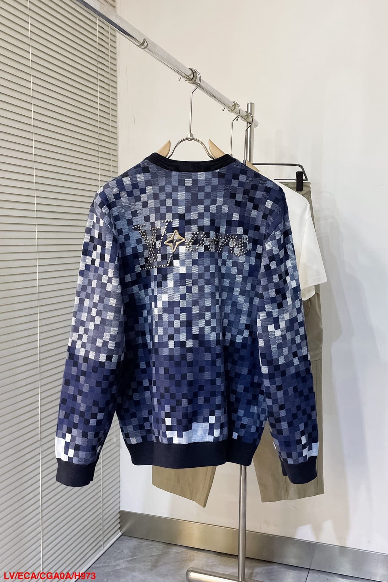 LV Vers Damoflage Jacquard Pullover
