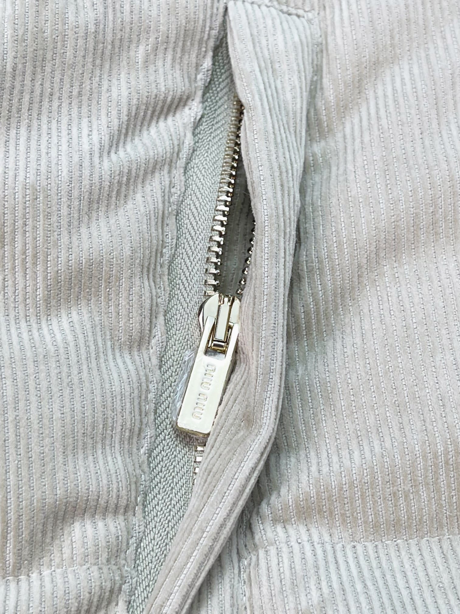 Corduroy down jacket
