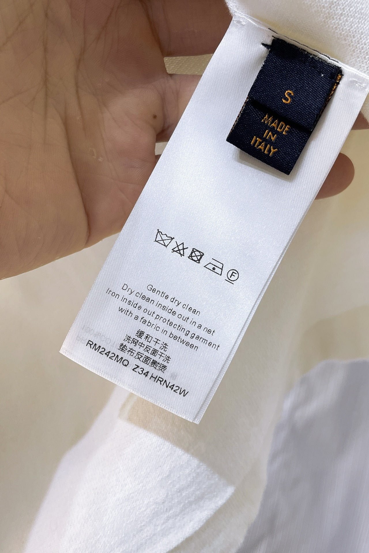 LV Short-Sleeved Cotton Crewneck