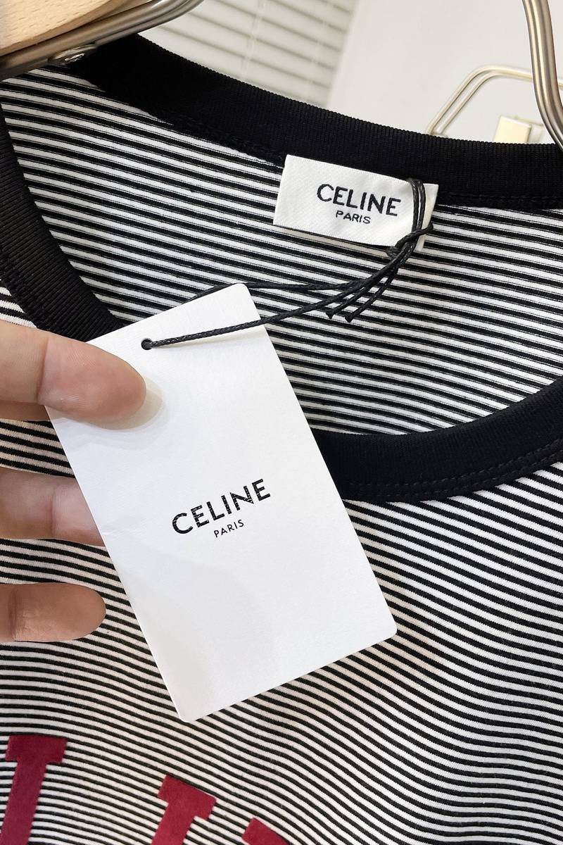 Celine paris loose t-shirt in cotton jersey