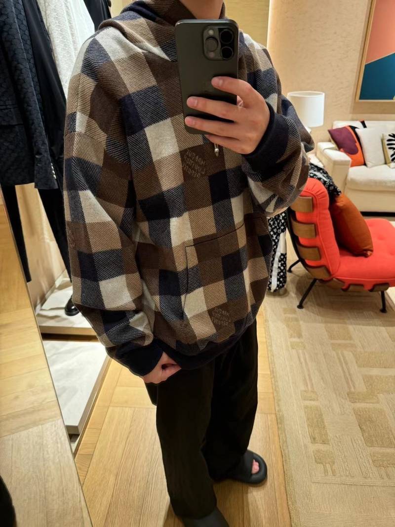 LV Damier Cashmere And Wool-Blend Hoodie