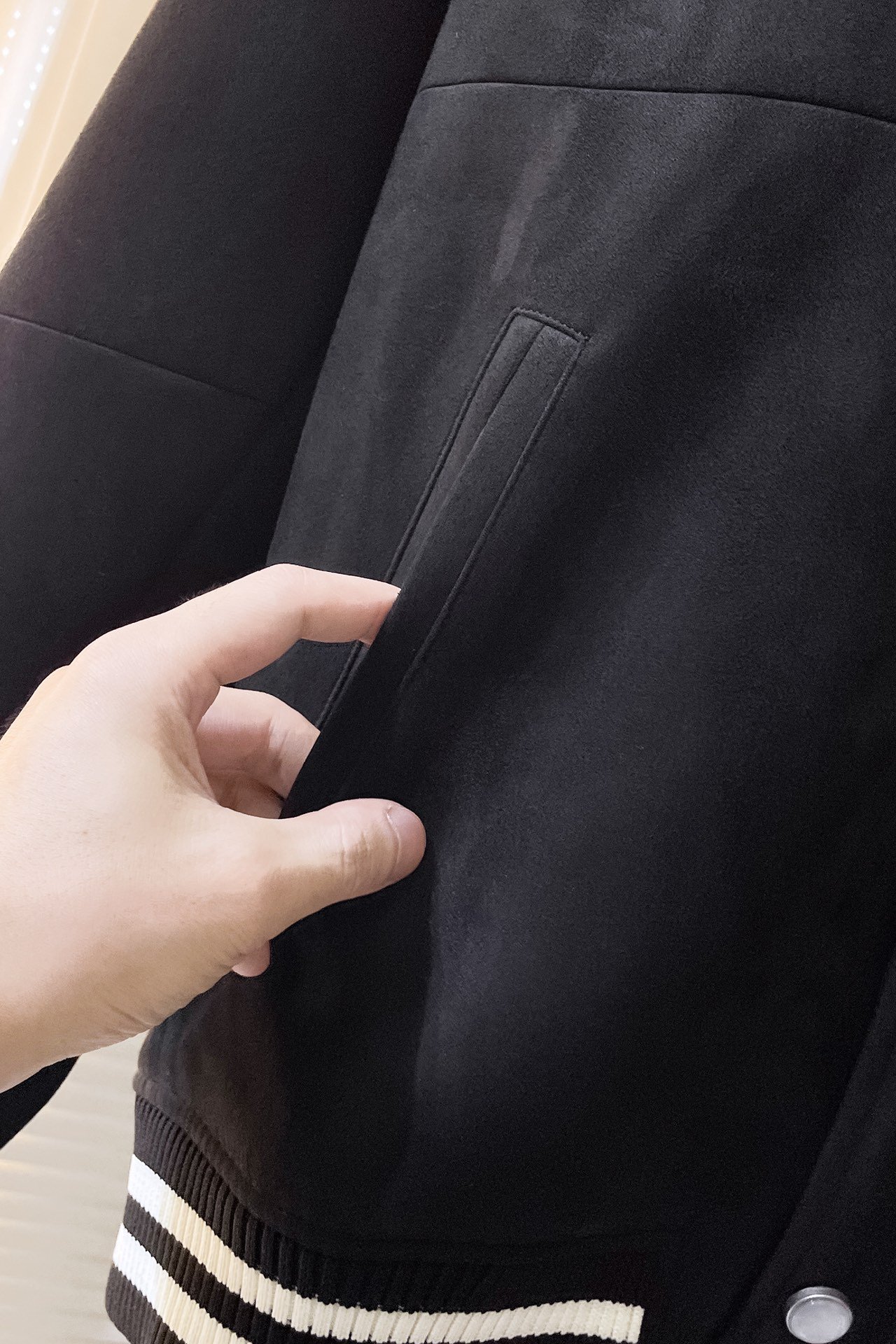 Embellished Lambskin Bomber Blouson