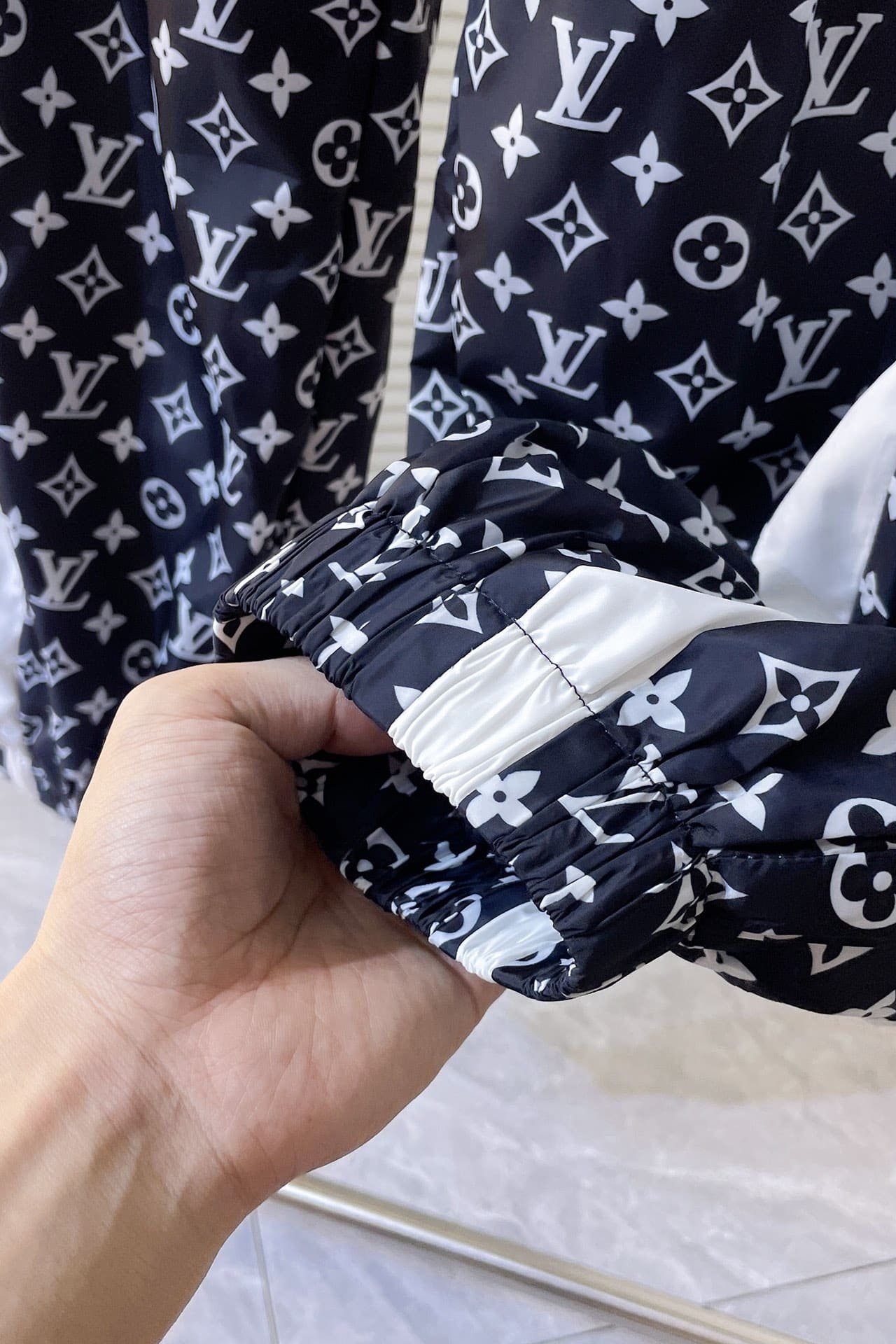 LV Monogram Printed Technical Track Top+Pants