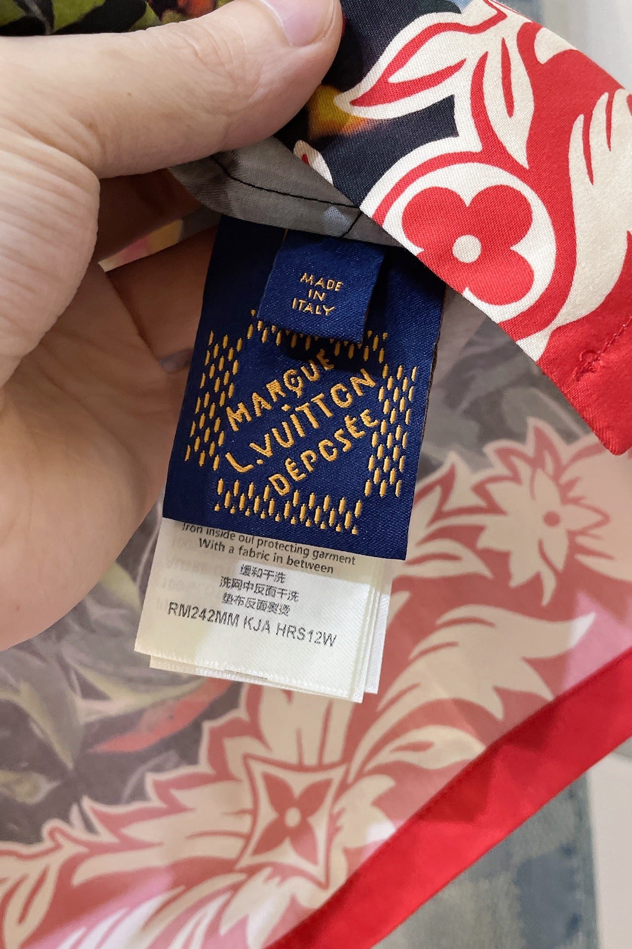 LV Printed Short-Sleeved Cotton Shirt