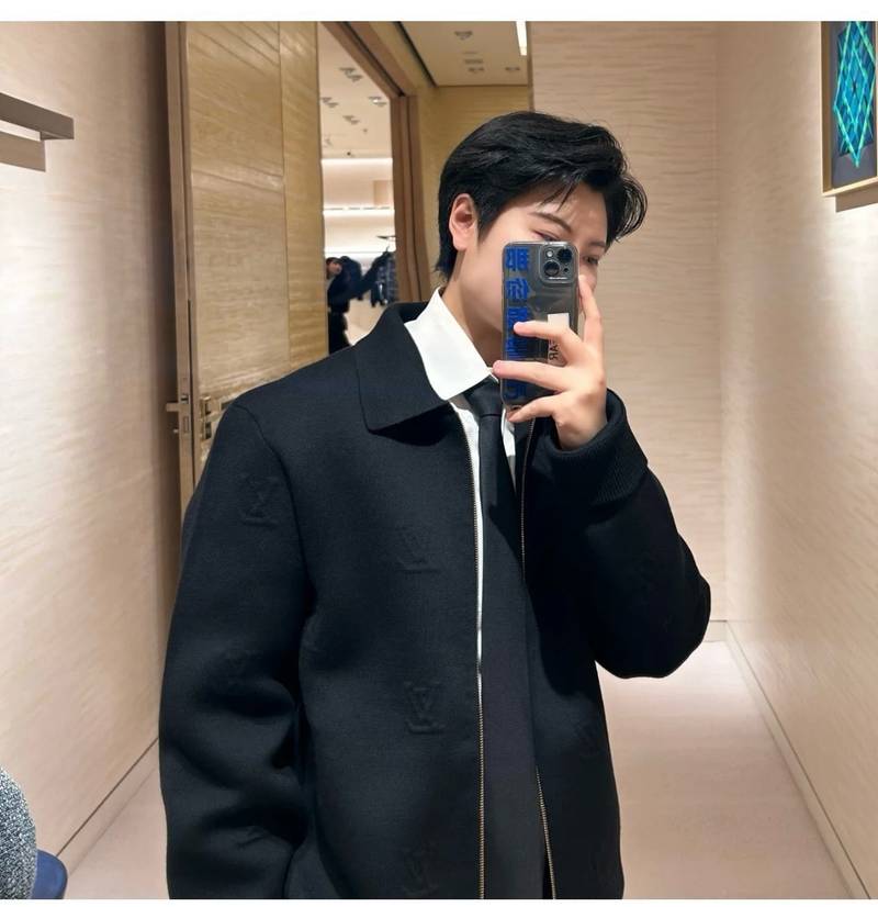 LV Blason Embossed Wool Blouson