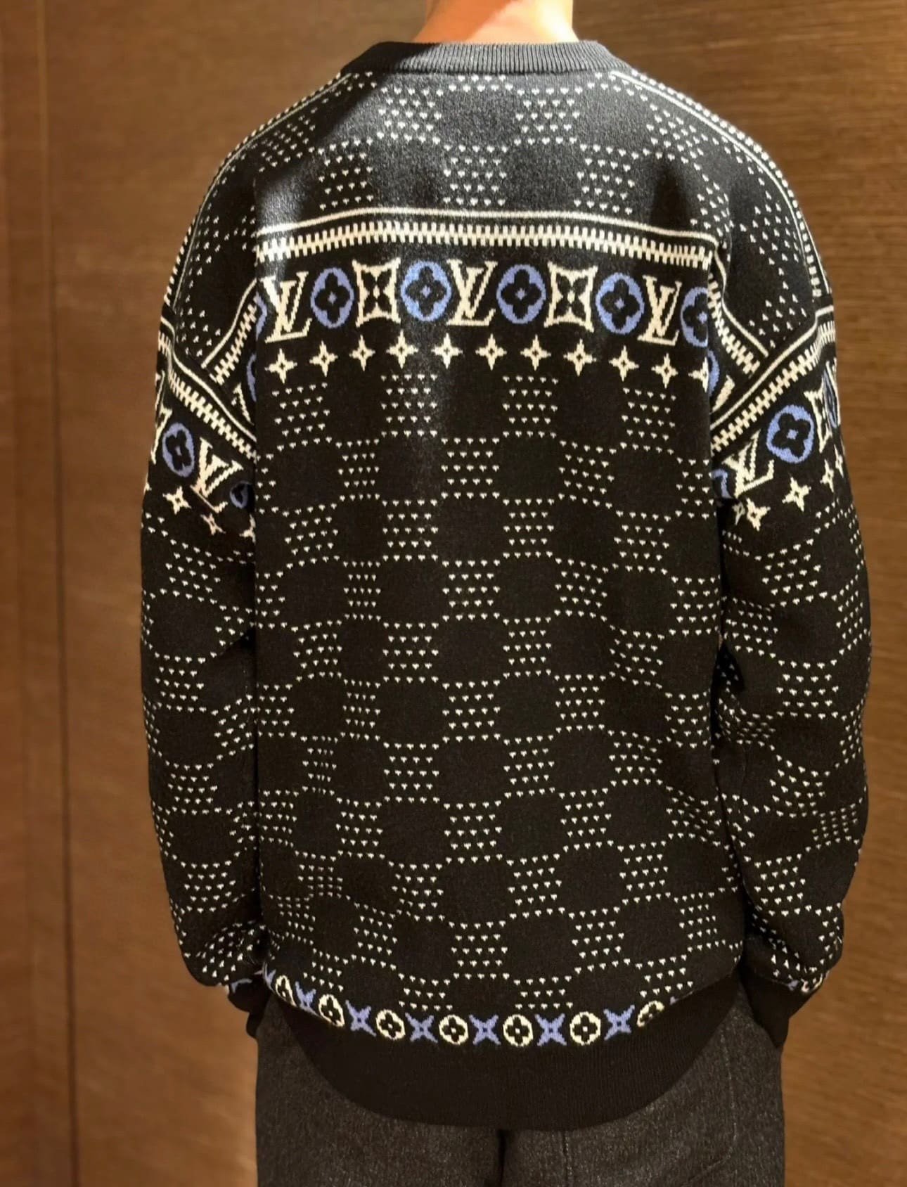 Jacquard Wool Pullover