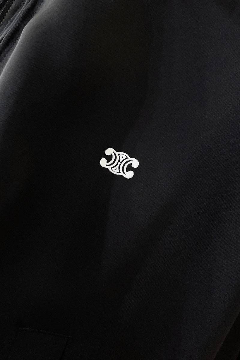 Celine triomphe blouson jacket in rayon twill