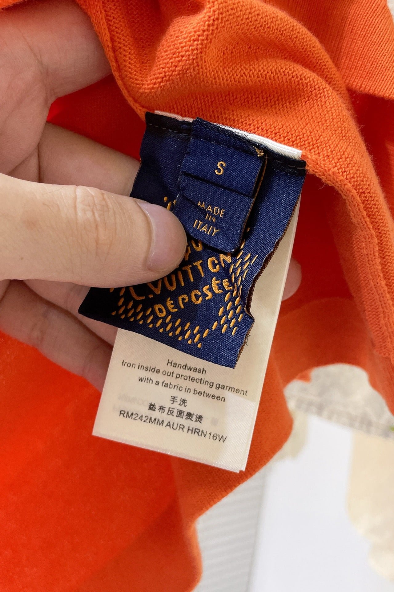 LV Short-Sleeved Cotton Crewneck