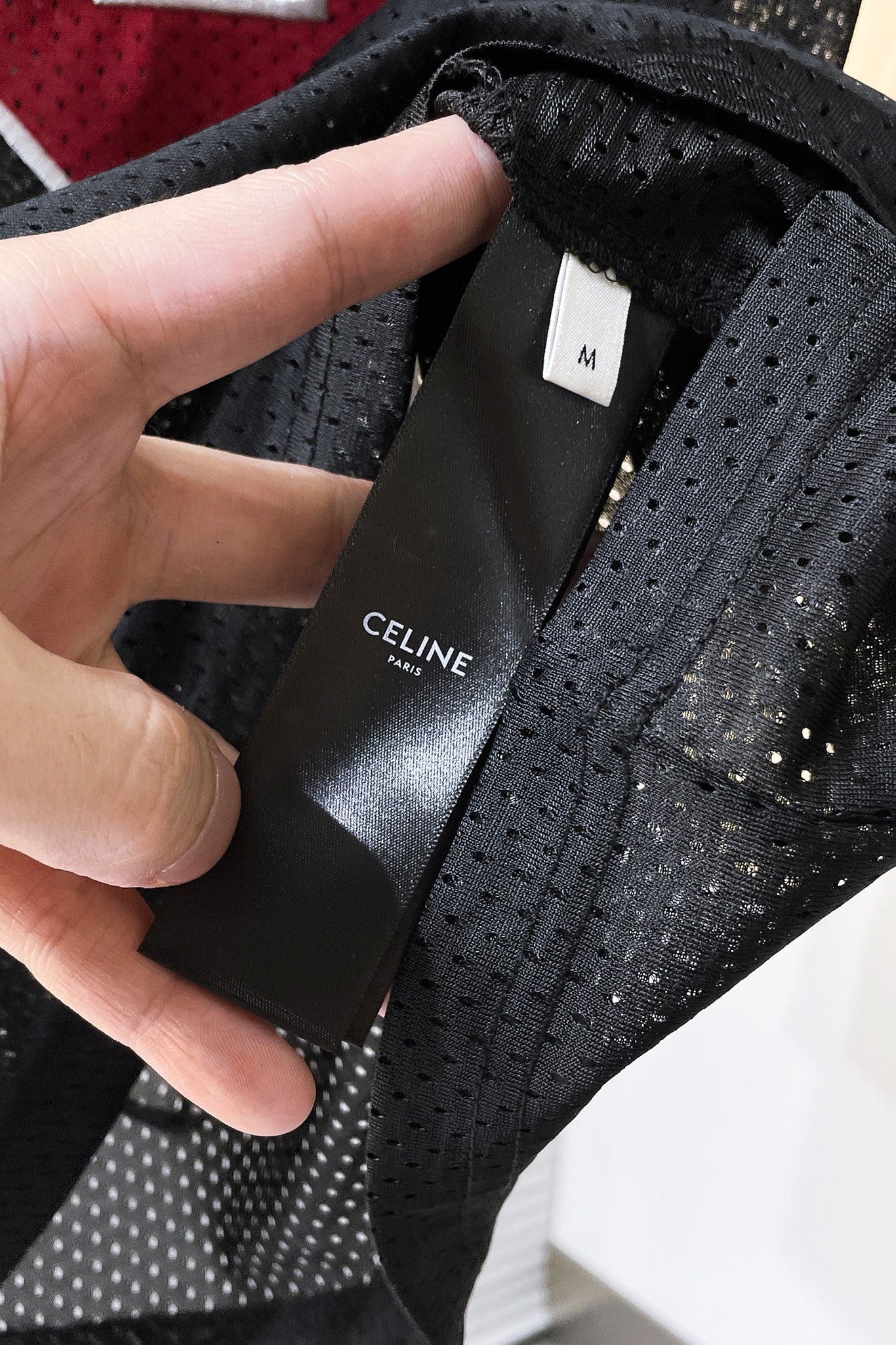 Oversized Celine 16 T-shirt in jerse mesh