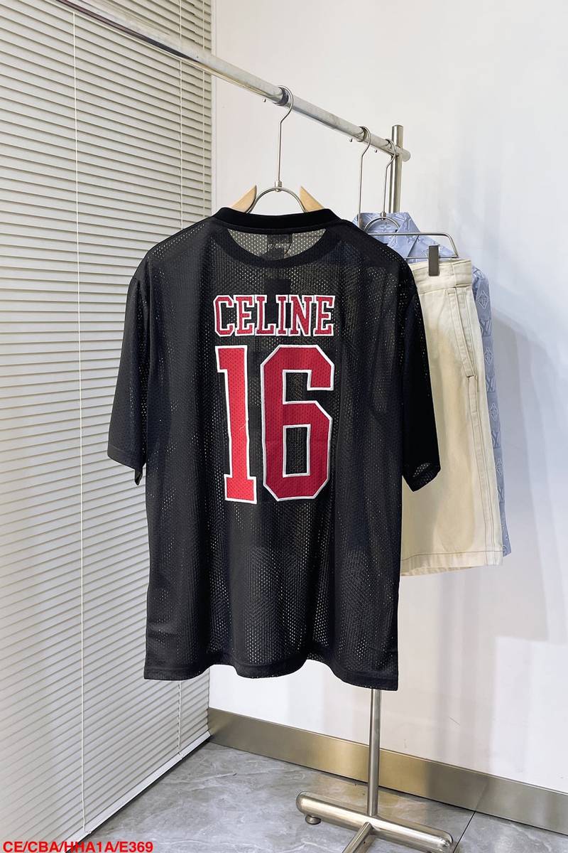 Oversized Celine 16 T-shirt in jerse mesh