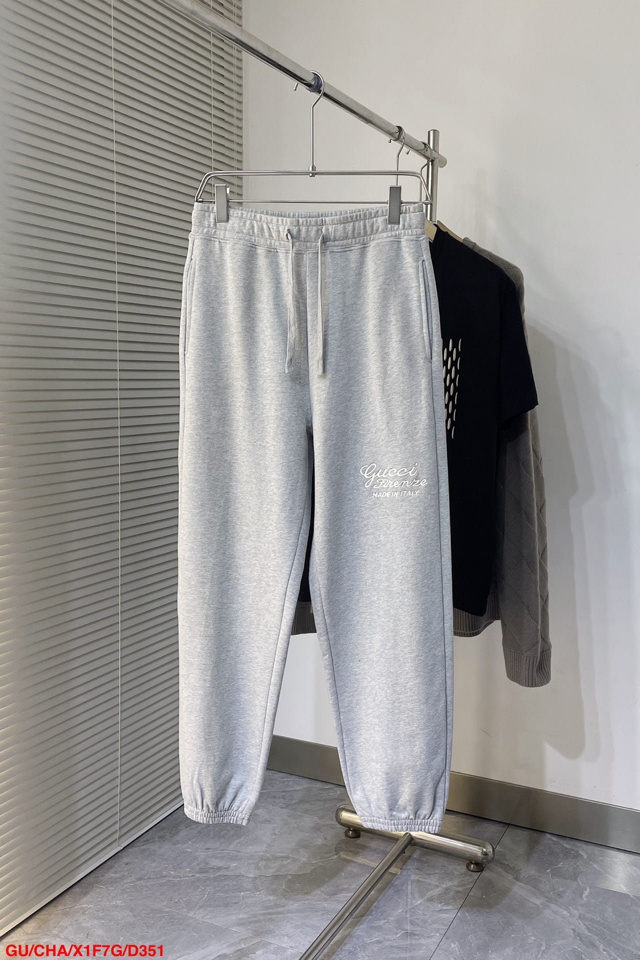 Gucci Embroidered Cotton Pants