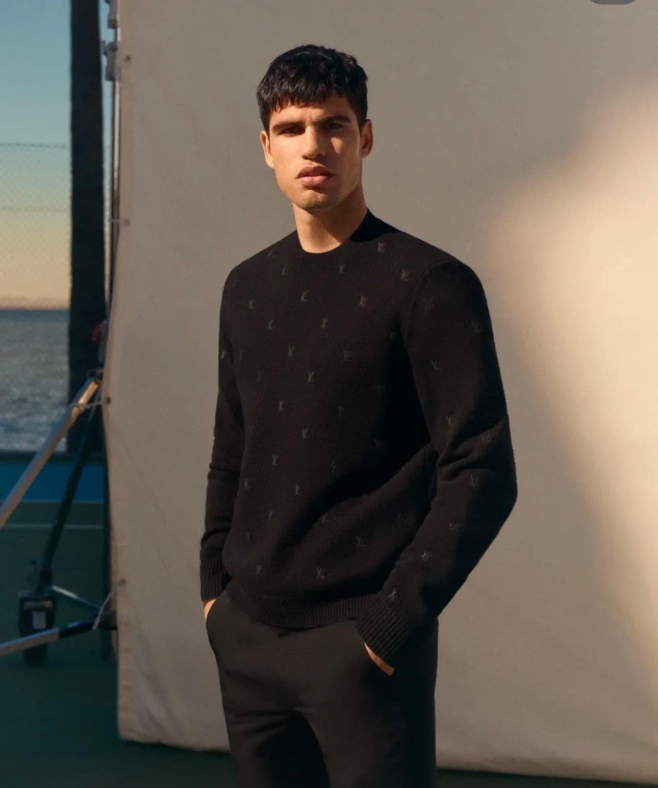 LV Embroidered Signature Merino Crewneck