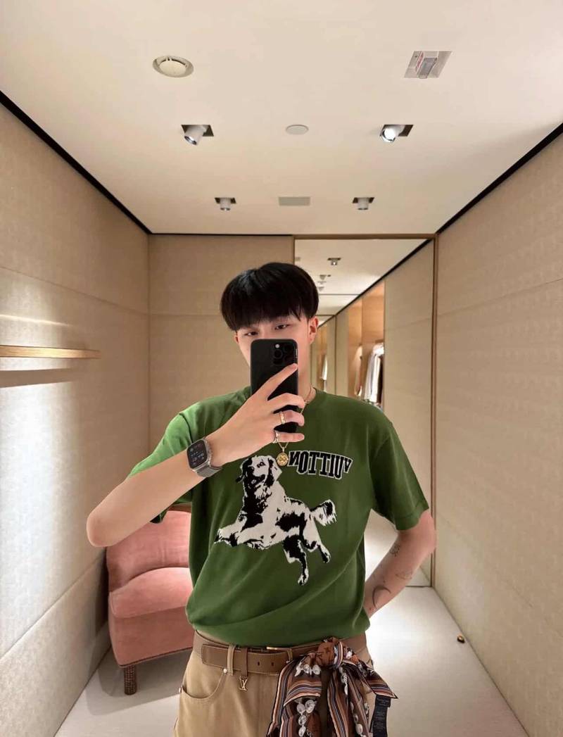 Short-Sleeved Cotton Crewneck