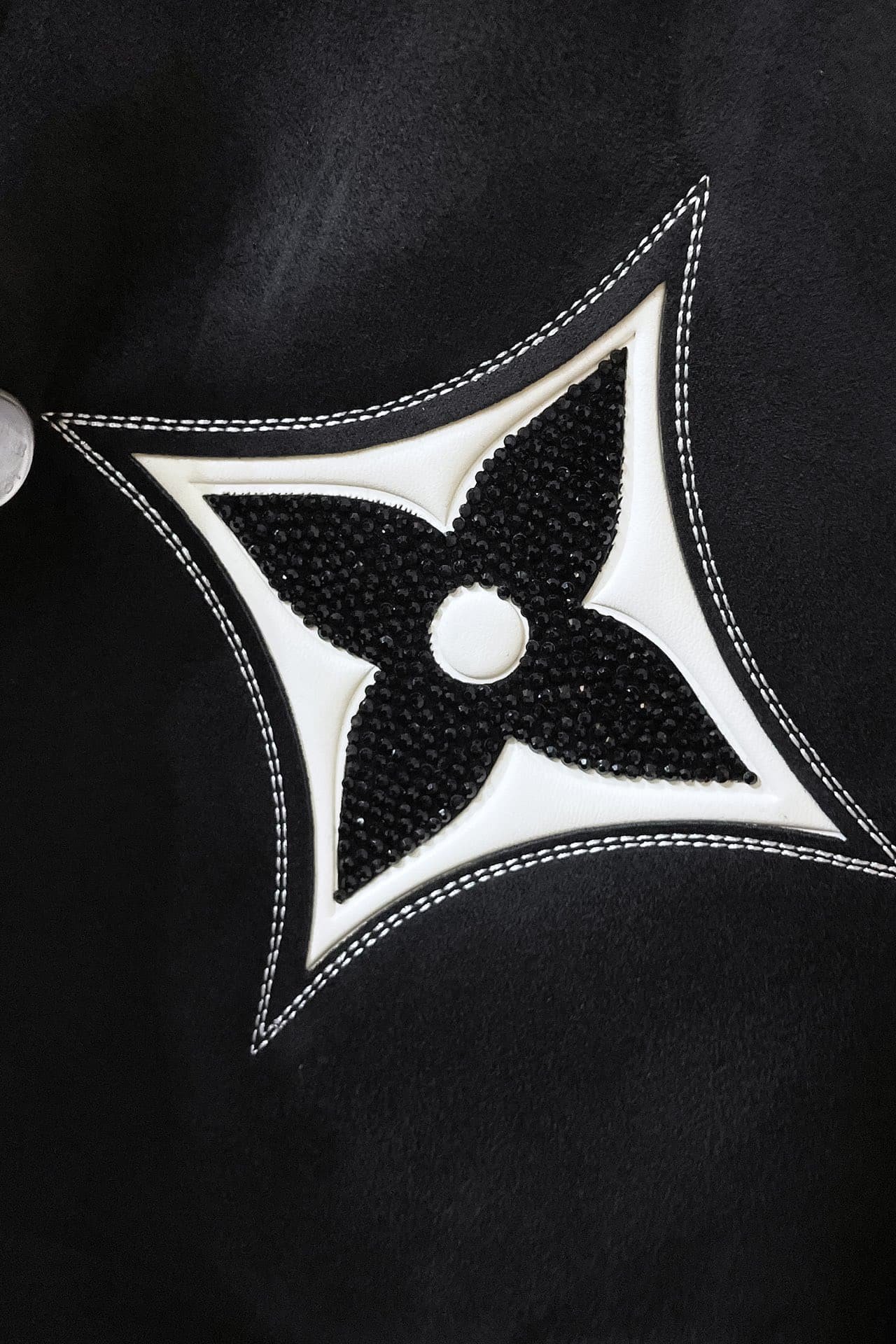 Embellished Lambskin Bomber Blouson