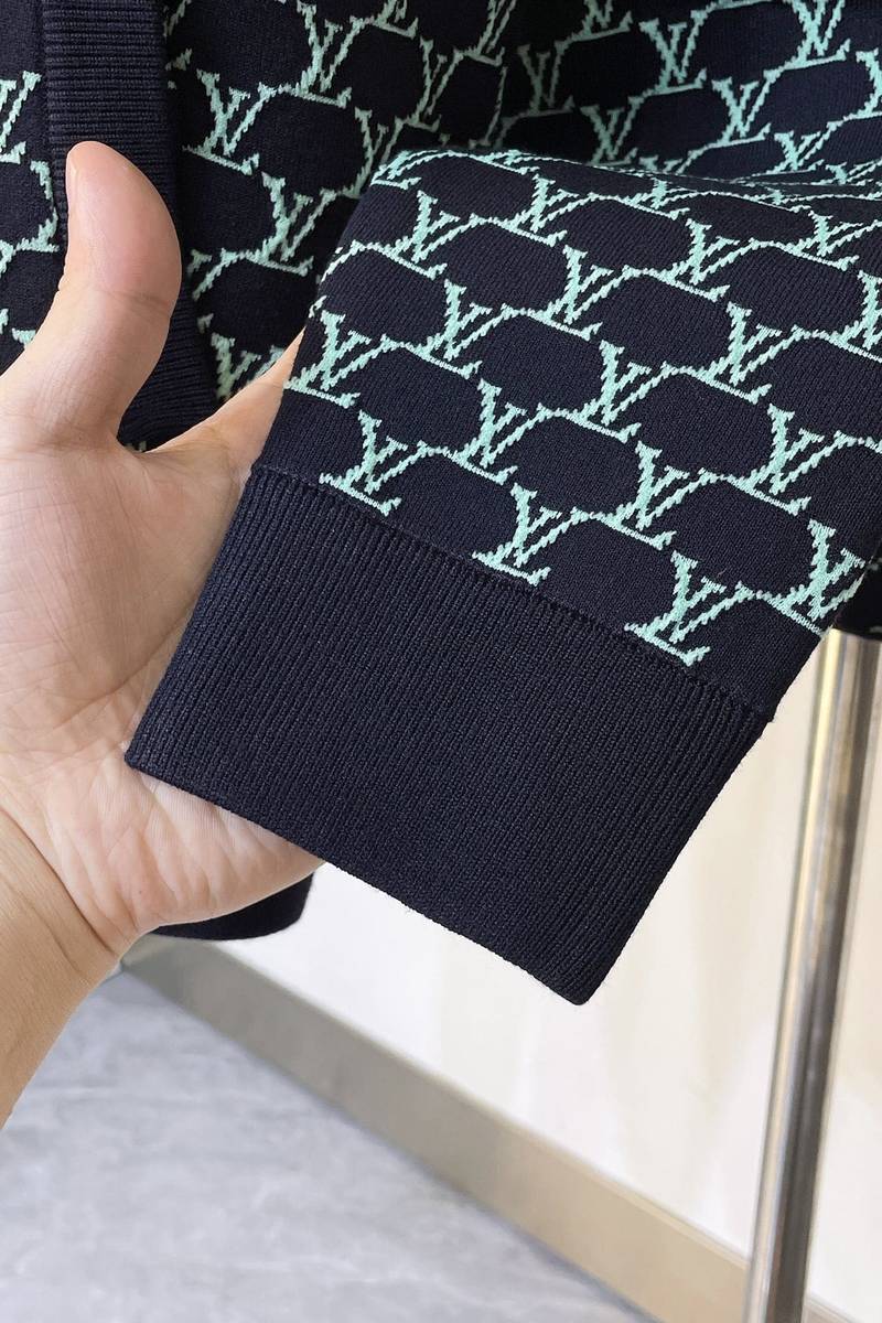 LV Double Face Cotton Jersey Bomber+Shorts