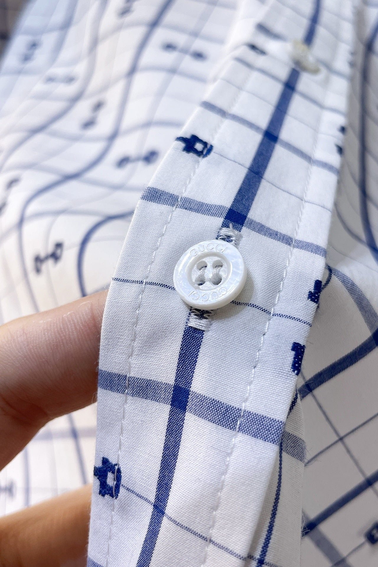 Gucci horsebit print cotton shirt