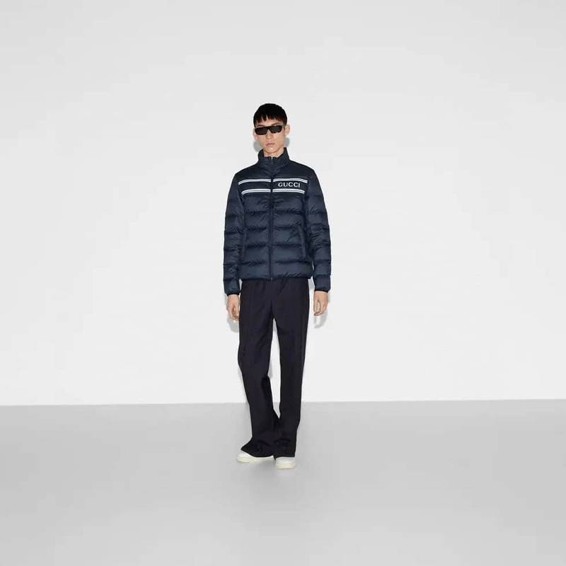 Nylon puffer jacket