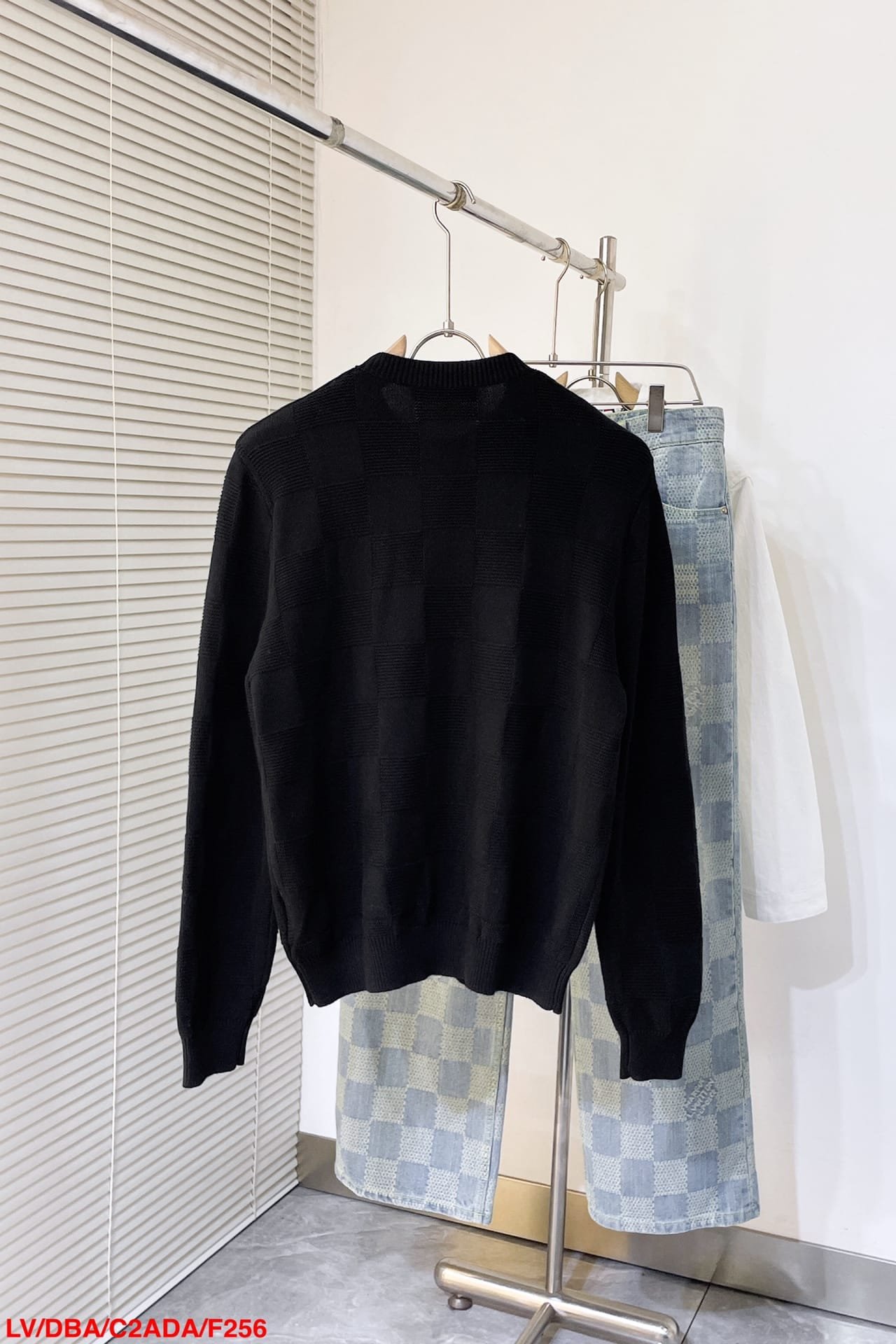 LV Damier Stitch Crewneck