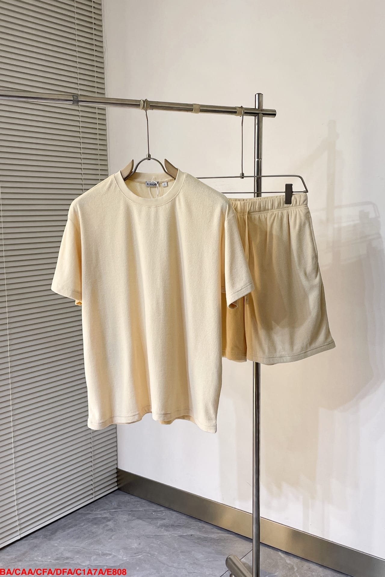 Burberry Cotton Towelling T-shirt+Cotton Towelling Shorts