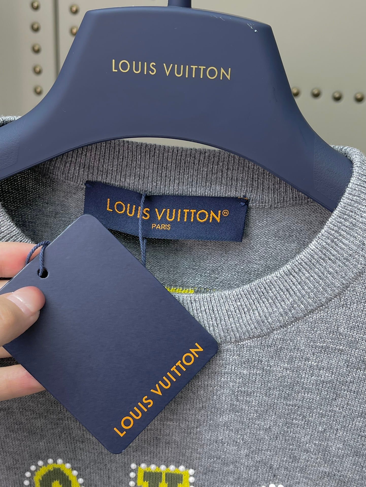 Embellished Short-Sleeved Cotton Crewneck