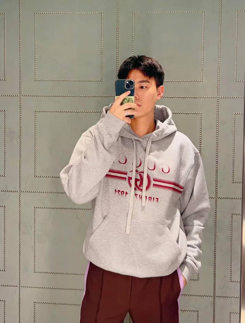 Gucci cotton jersey hooded sweatshirt