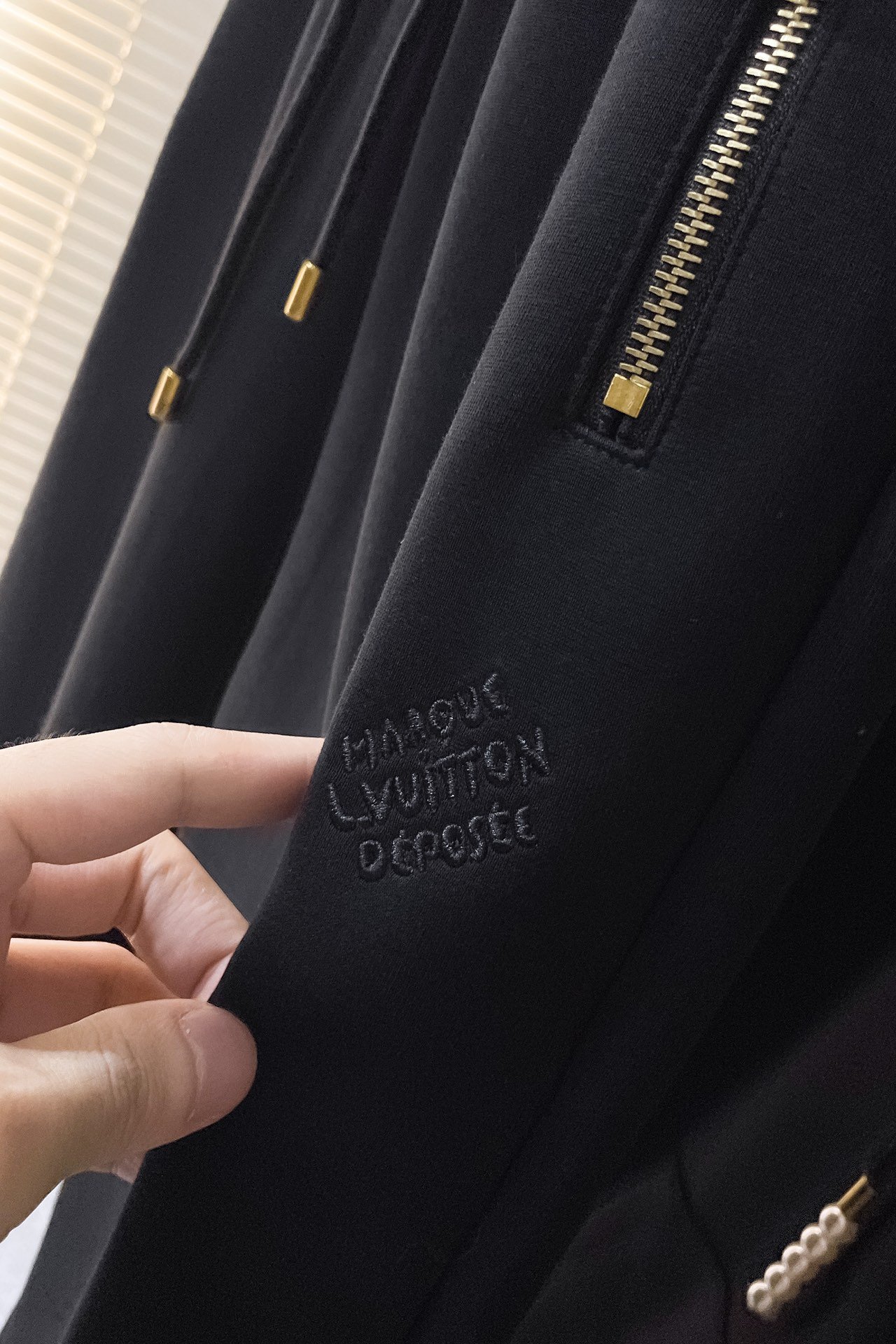 Embroidered Zipped Jersey Hoodie+pant