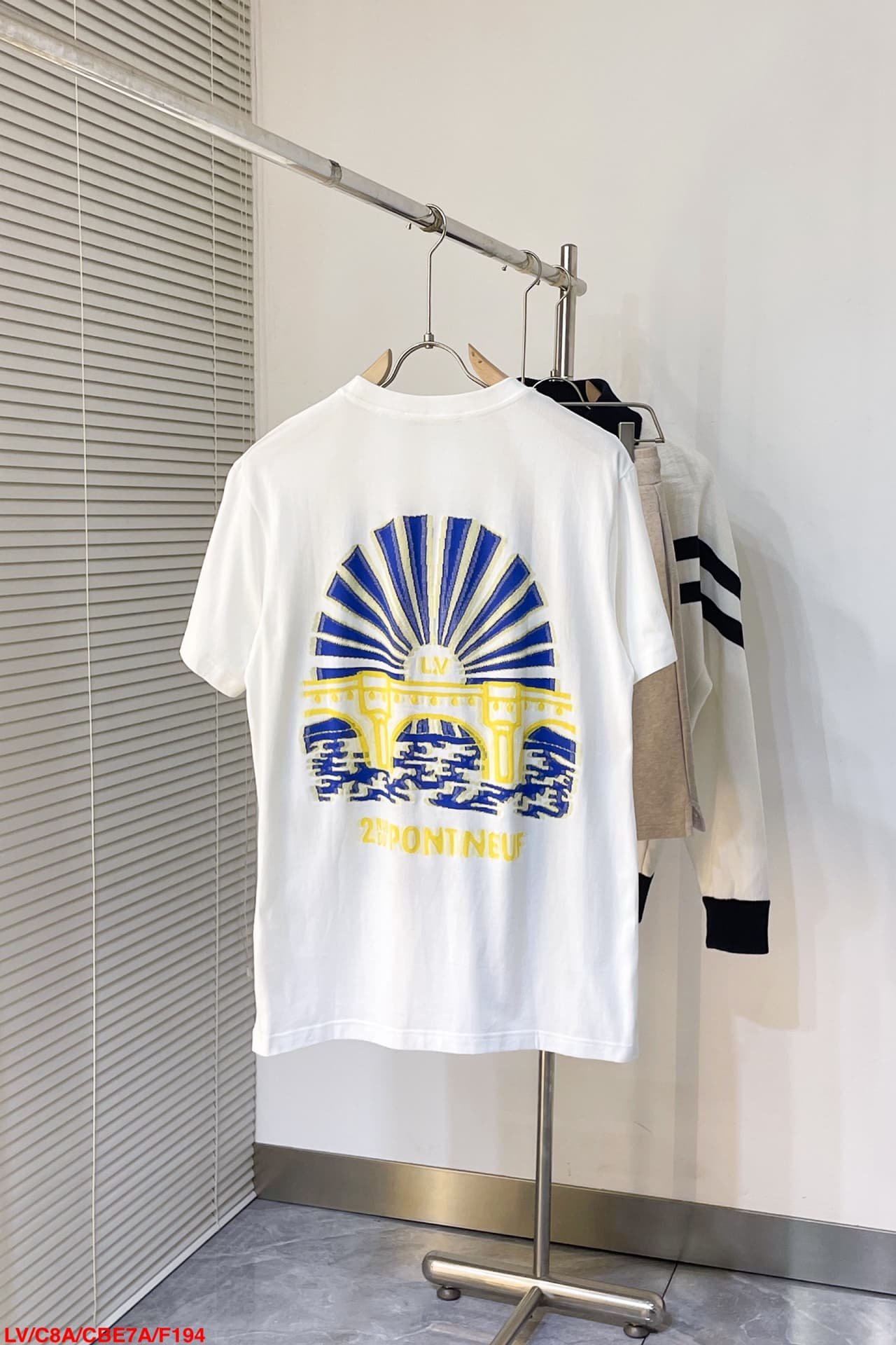 LV Intarsia Graphic Cotton T-Shirt