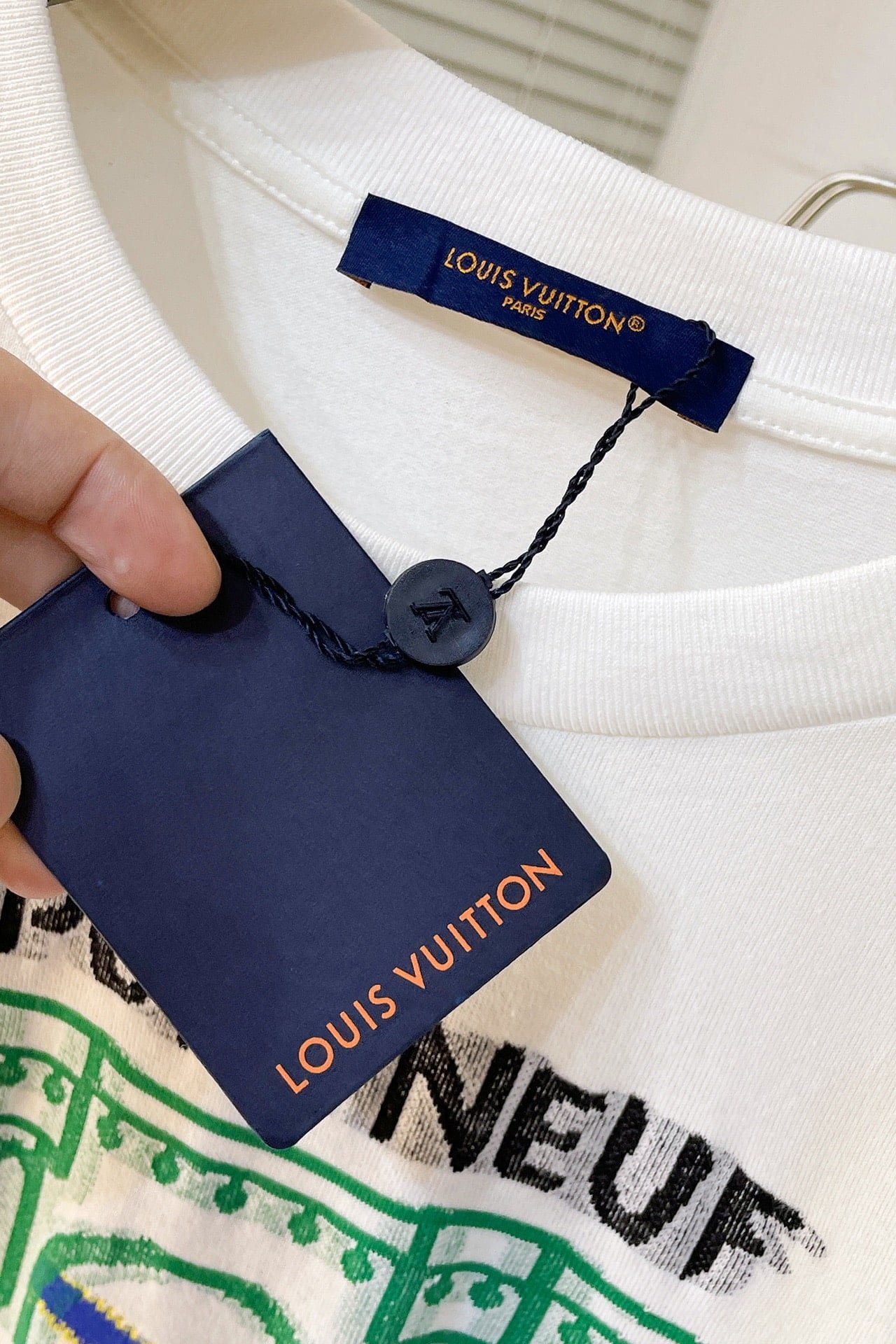 LV Intarsia Graphic Cotton T-Shirt