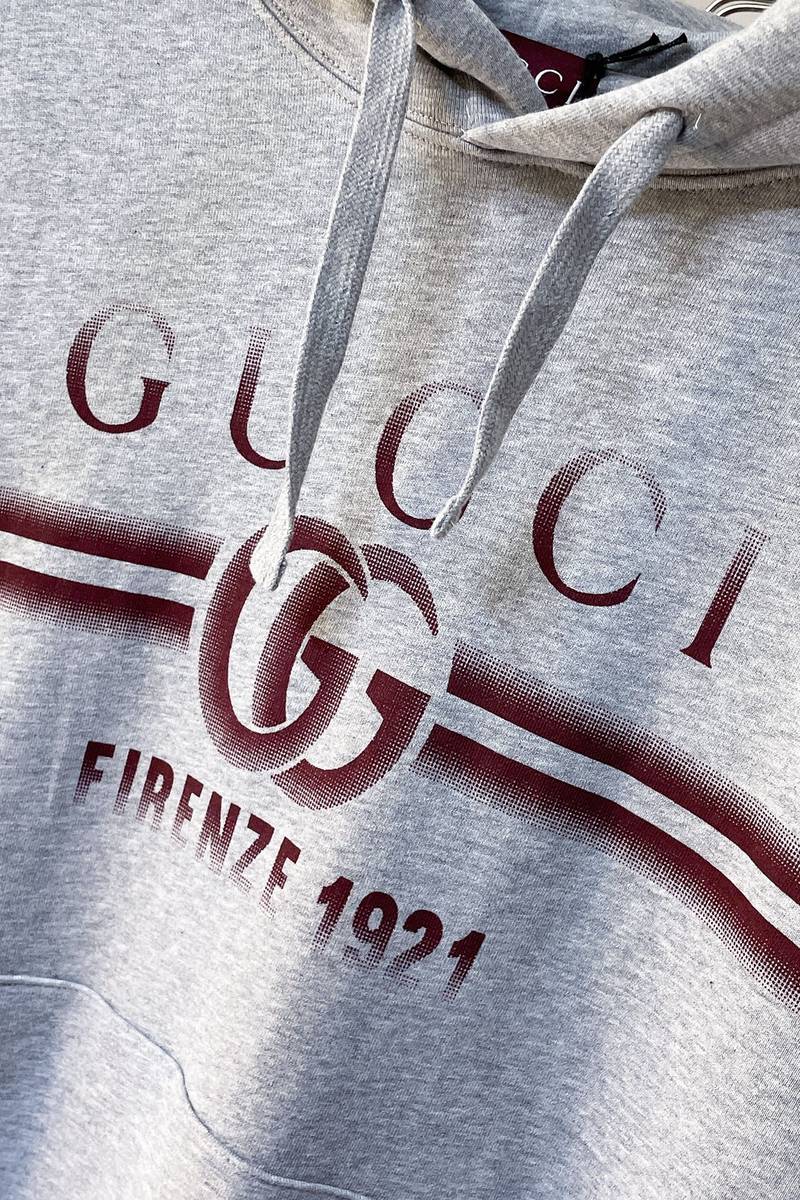 Gucci cotton jersey hooded sweatshirt