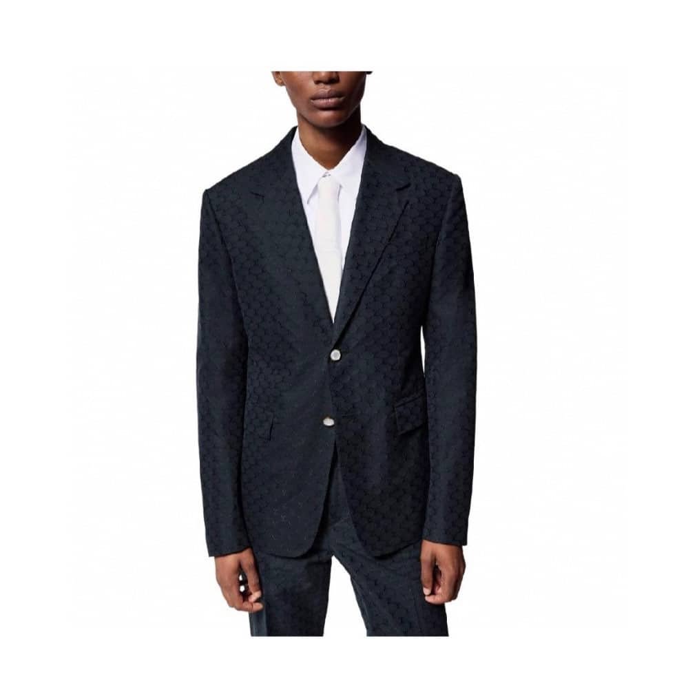 Single-Breasted Silk And Cotton Pont Neuf Jacket