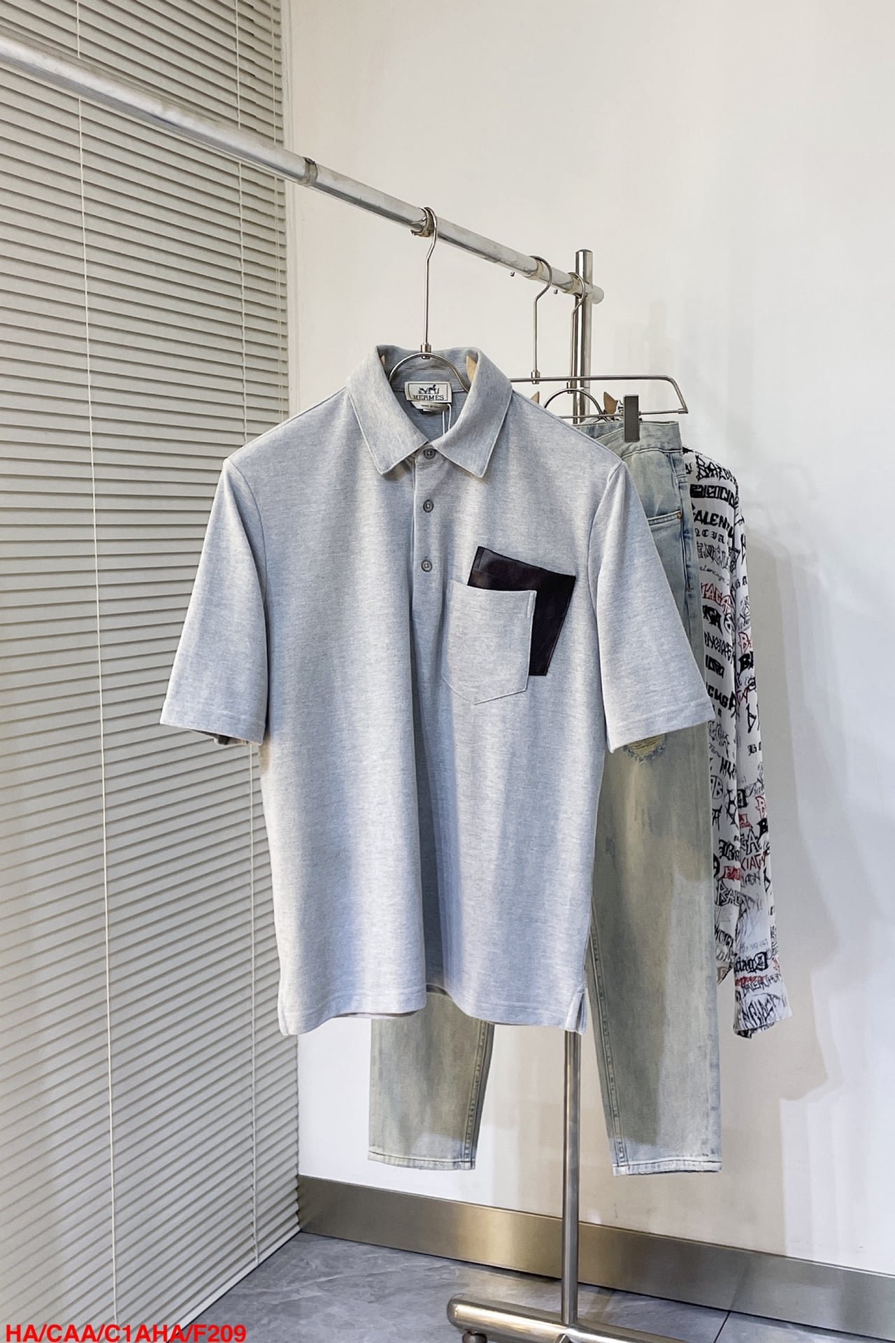 Hermes polo shirt with pocket