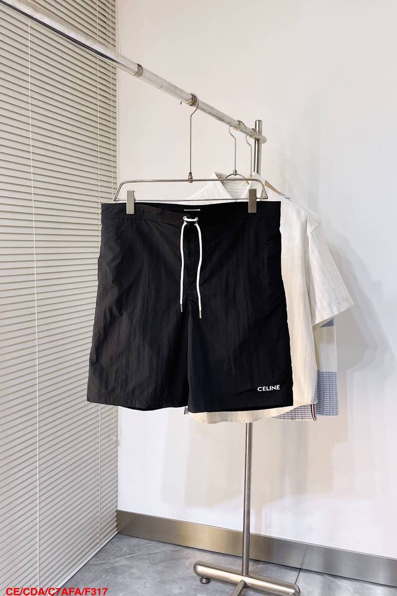 Celine swim shorts in nylon black