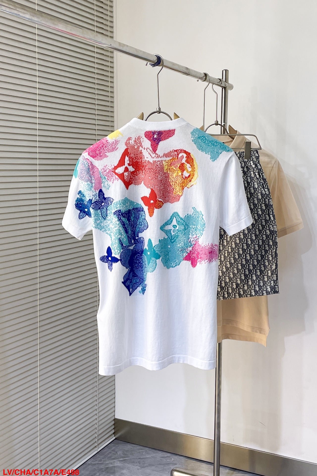 LV Jacquard Knit Short Sleeve T-Shirt
