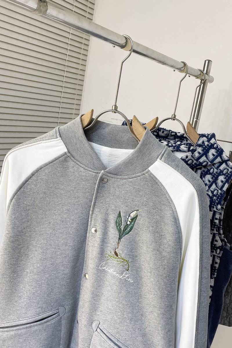 Dior Lily of the Valley Varsity Jacket