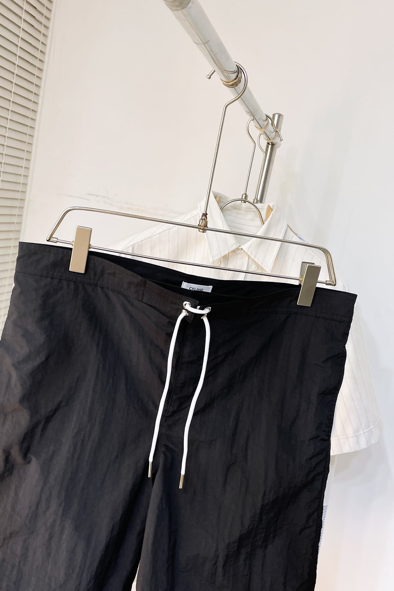 Celine swim shorts in nylon black