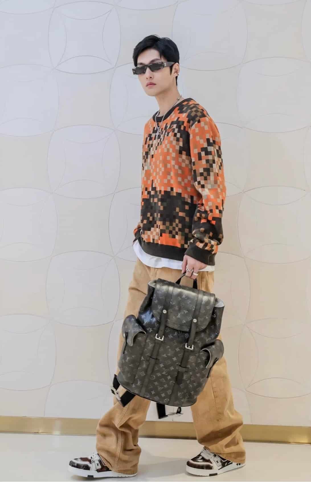 Jacquard Cotton Pullover