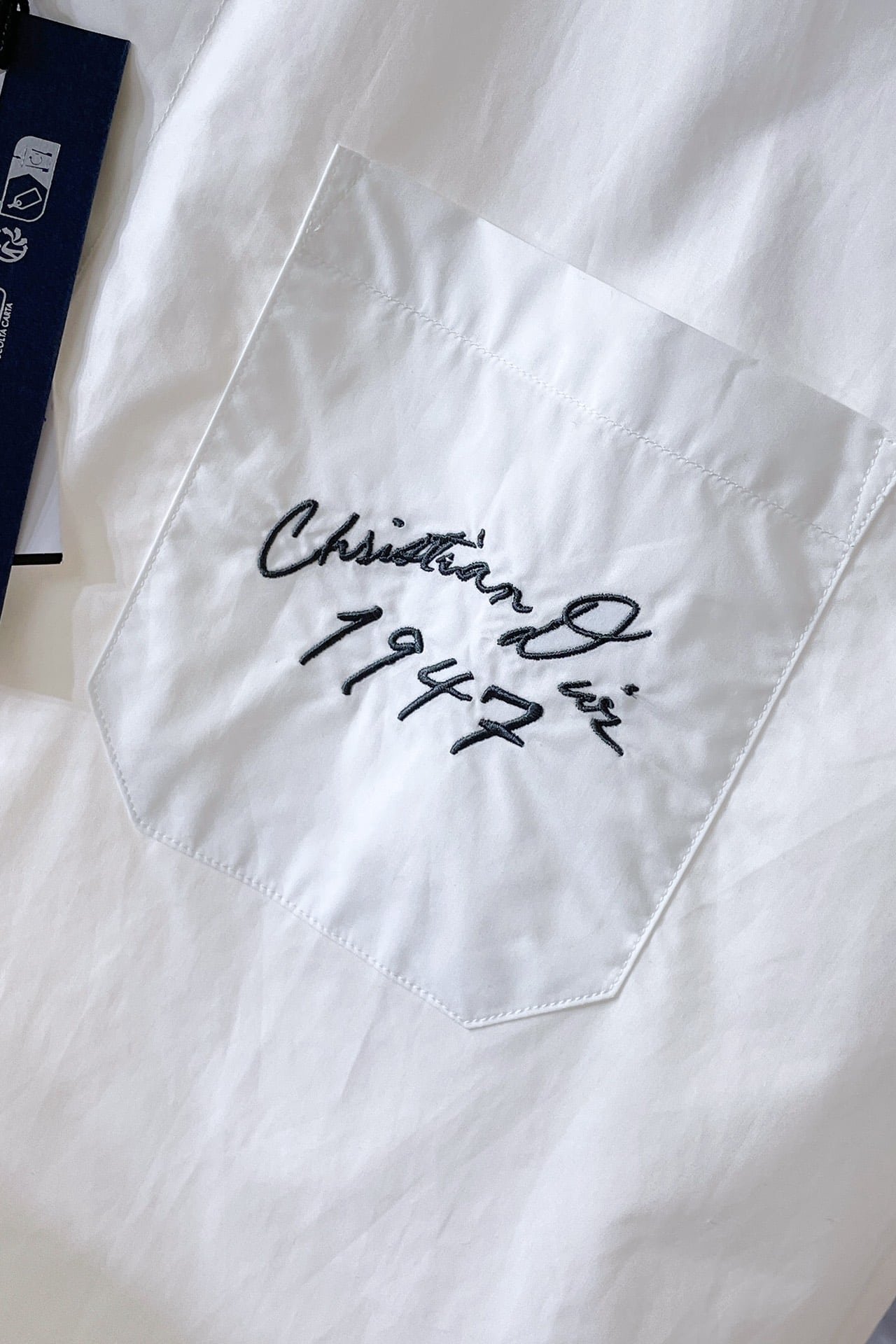 Handwritten Christian Dior 1947 Short-Sleeved Shirt