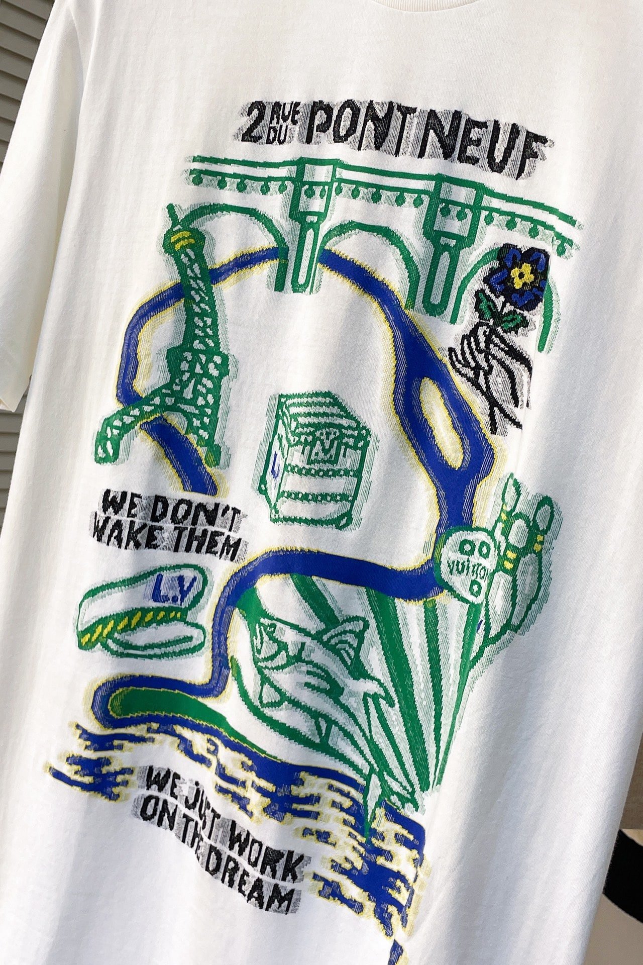 LV Intarsia Graphic Cotton T-Shirt