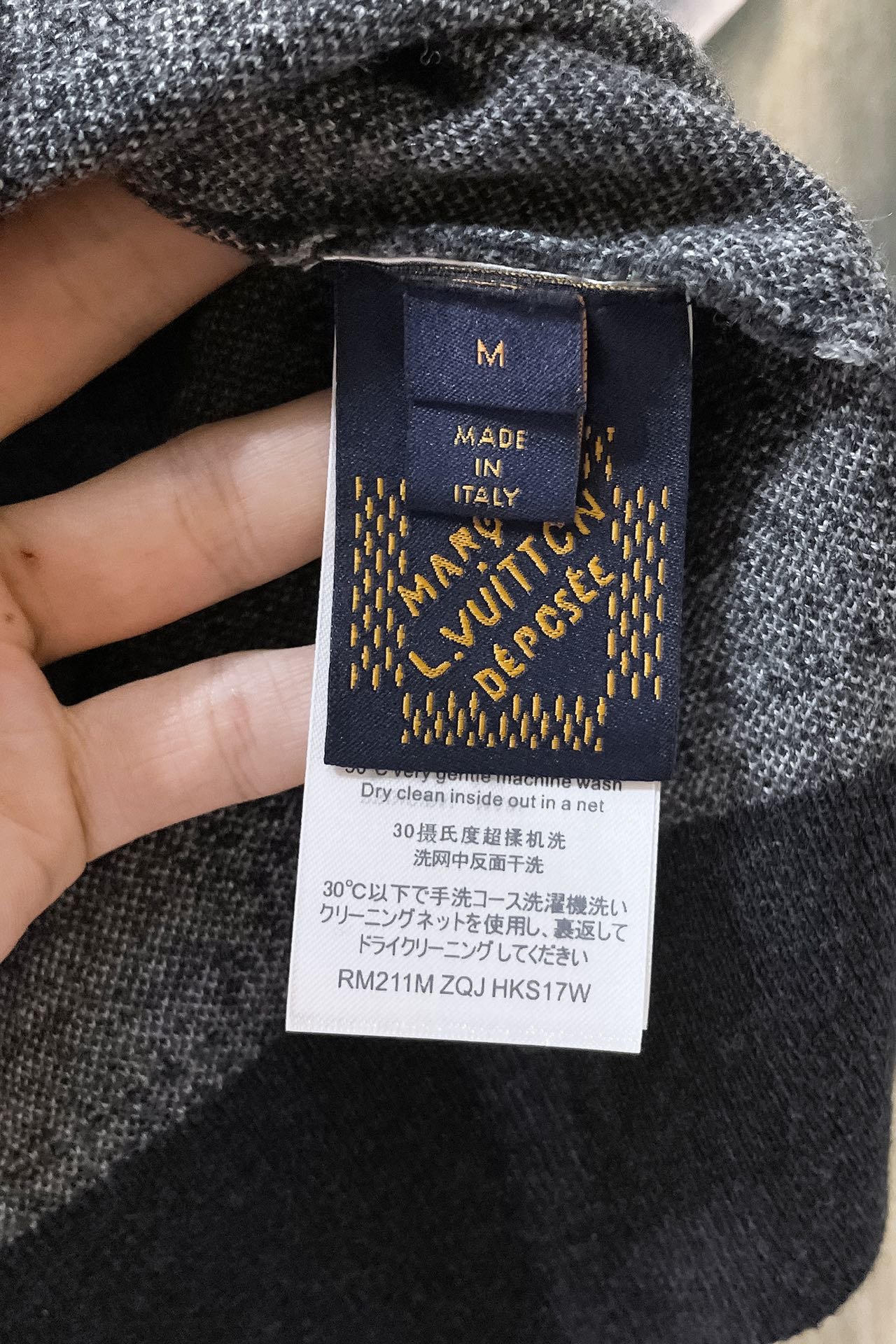 Damier Wool Crewneck