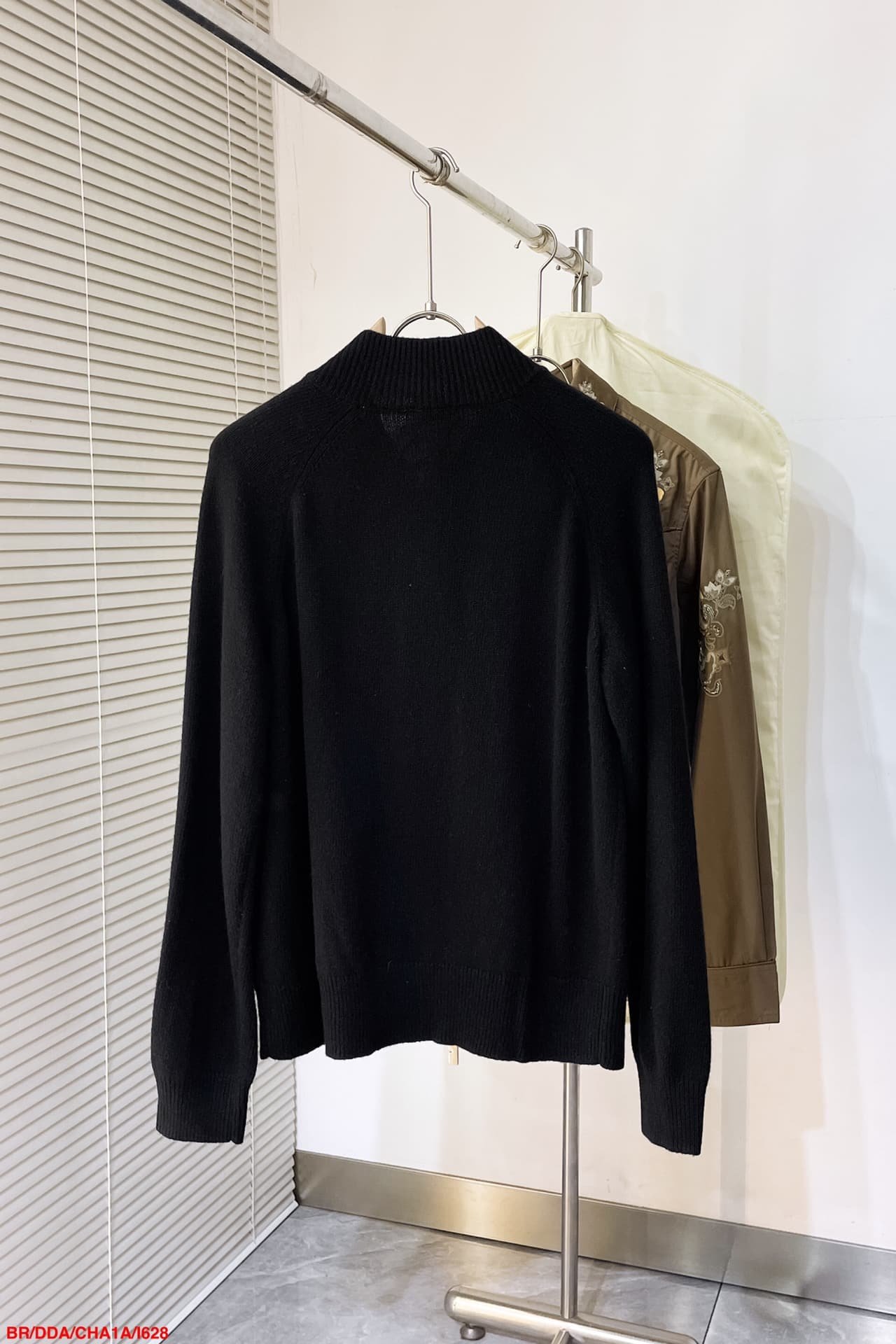 B Shield Wool Blend Bomber Jacket