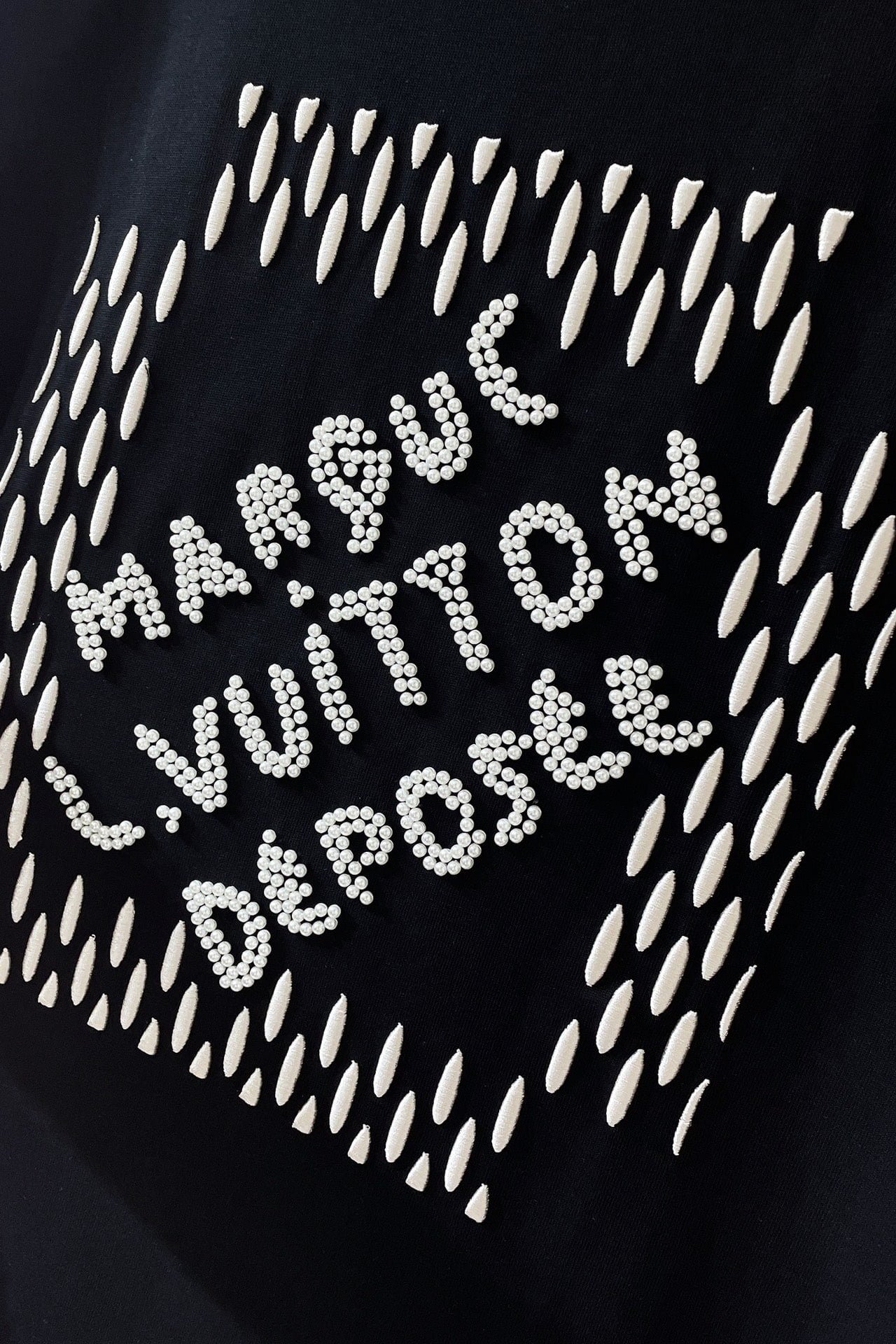 LV Embroidered Signature Cotton T-Shirt