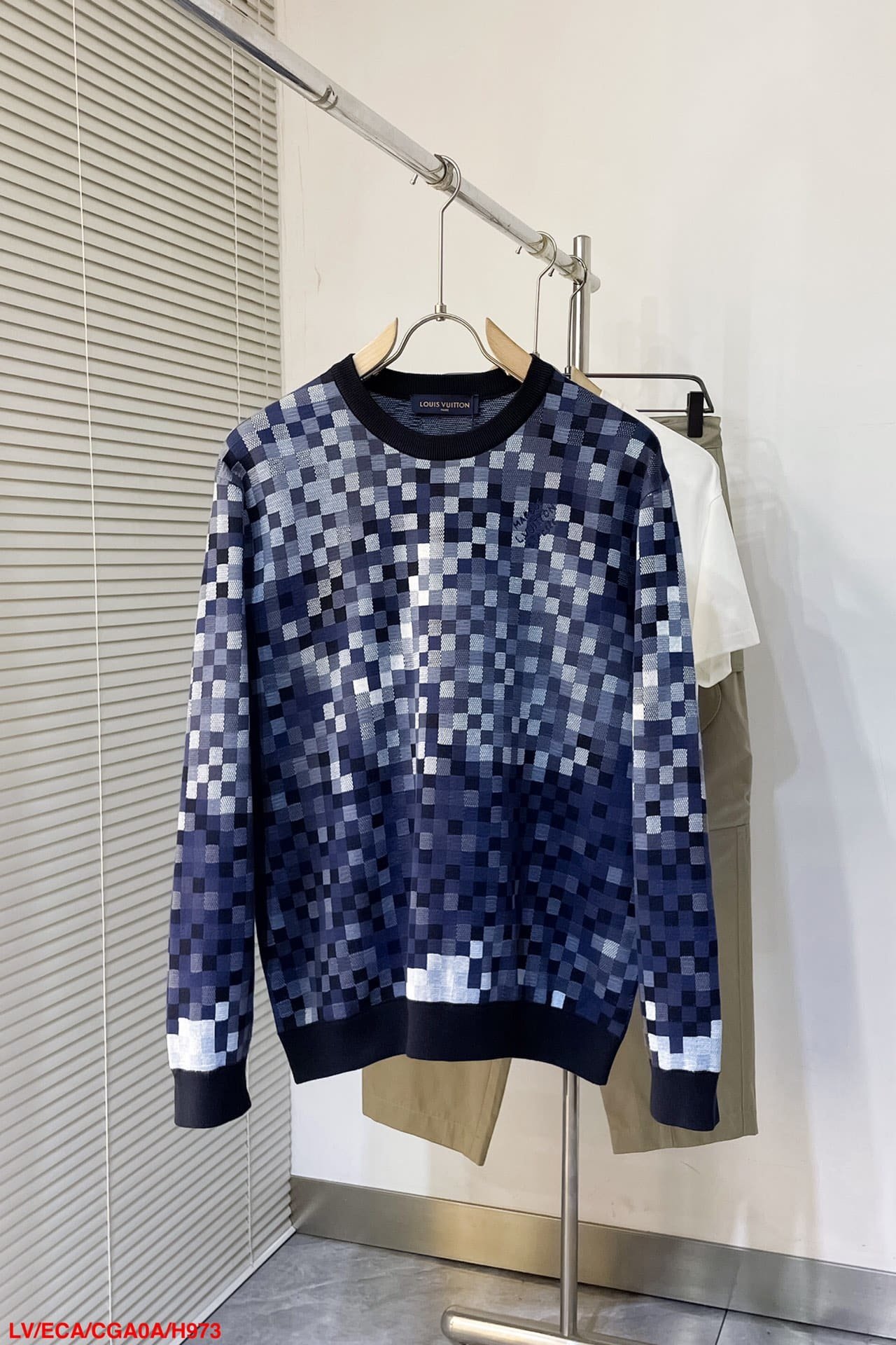 LV Vers Damoflage Jacquard Pullover