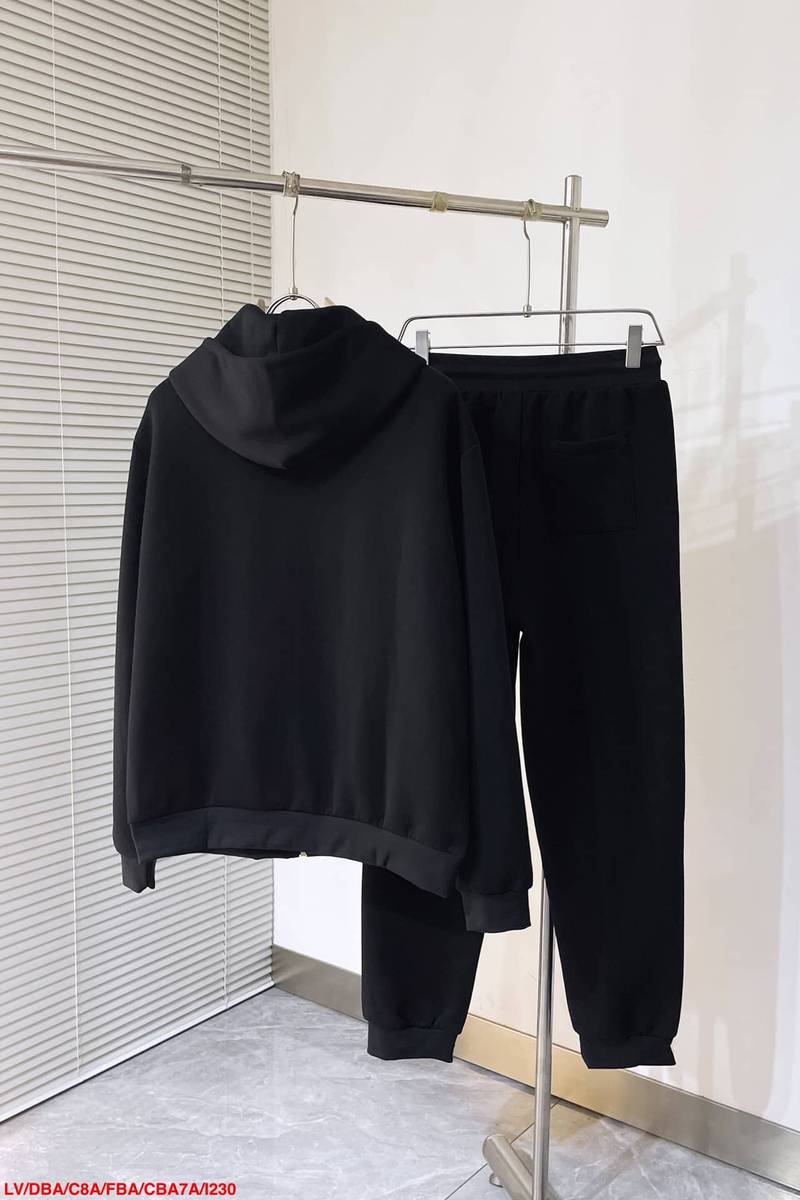 Embroidered Zipped Jersey Hoodie+pant