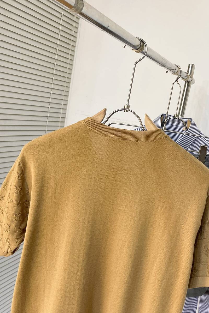 LV Short-Sleeved Cotton Crewneck
