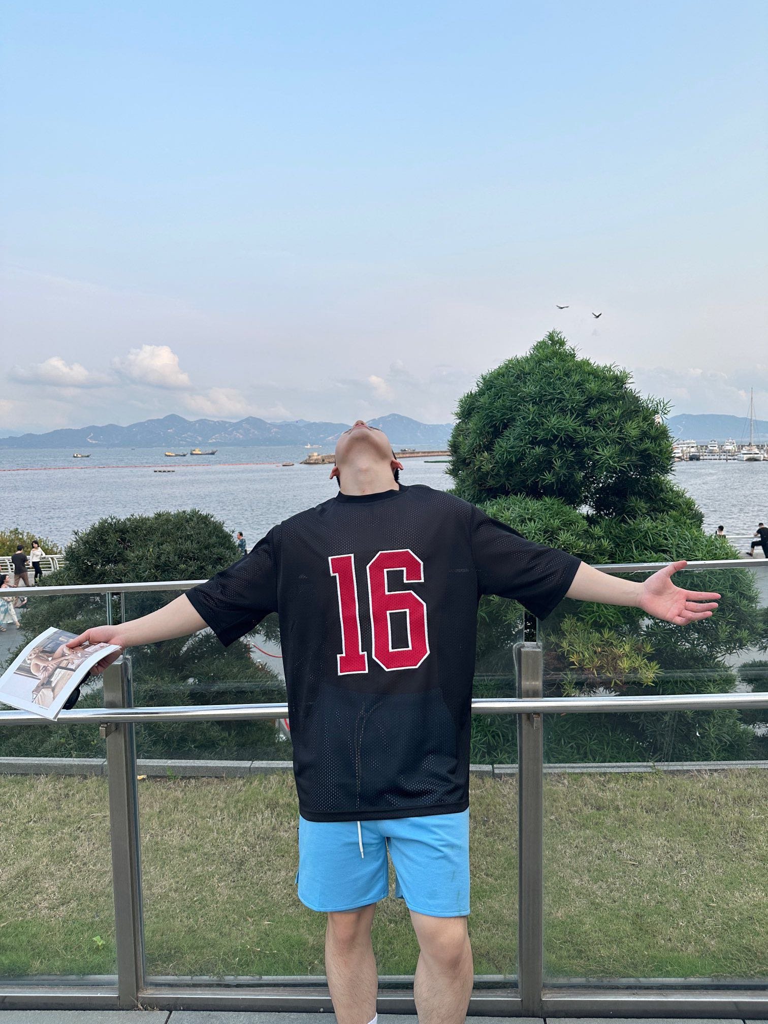 Oversized Celine 16 T-shirt in jerse mesh