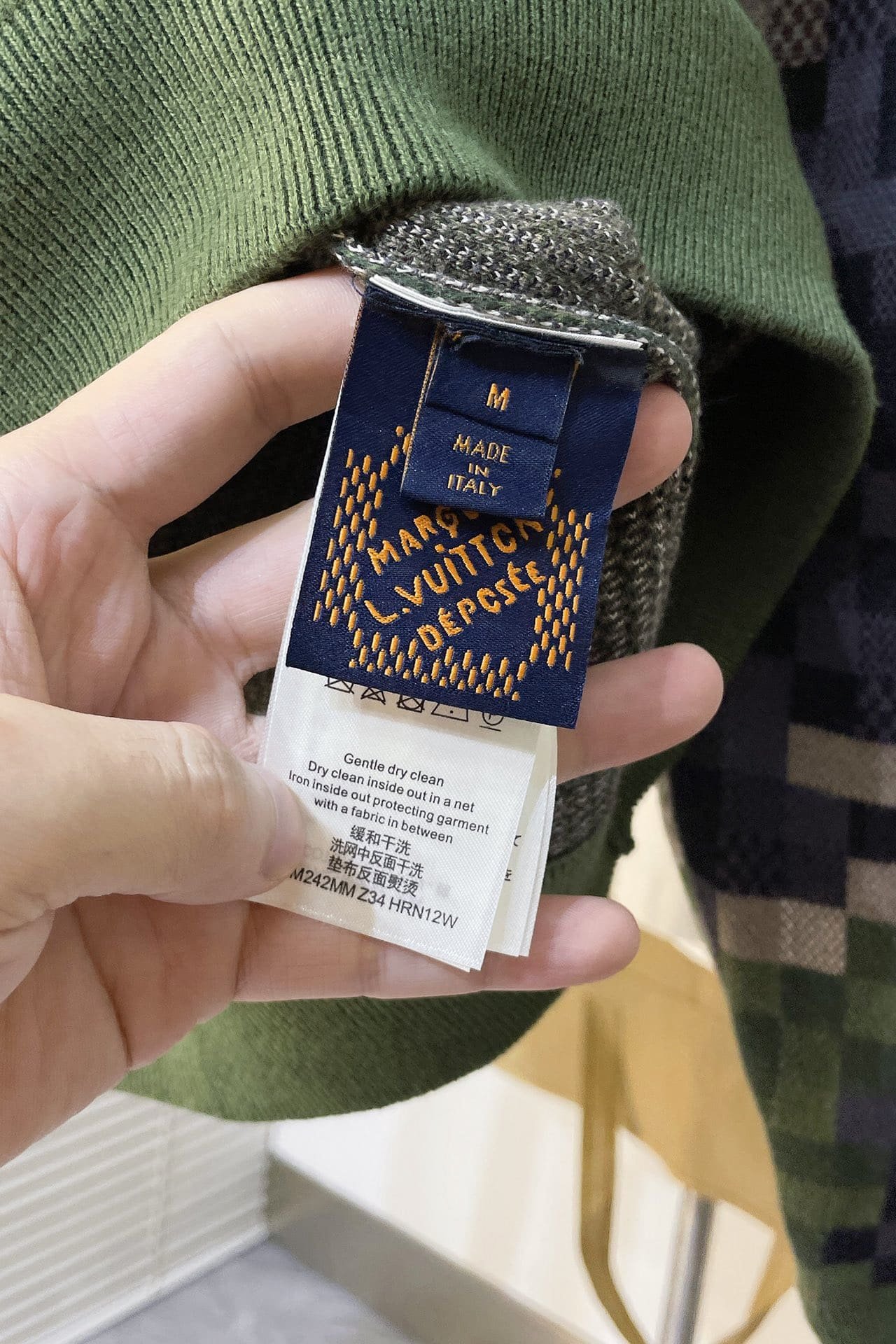 Damier Cotton Jacquard Pullover