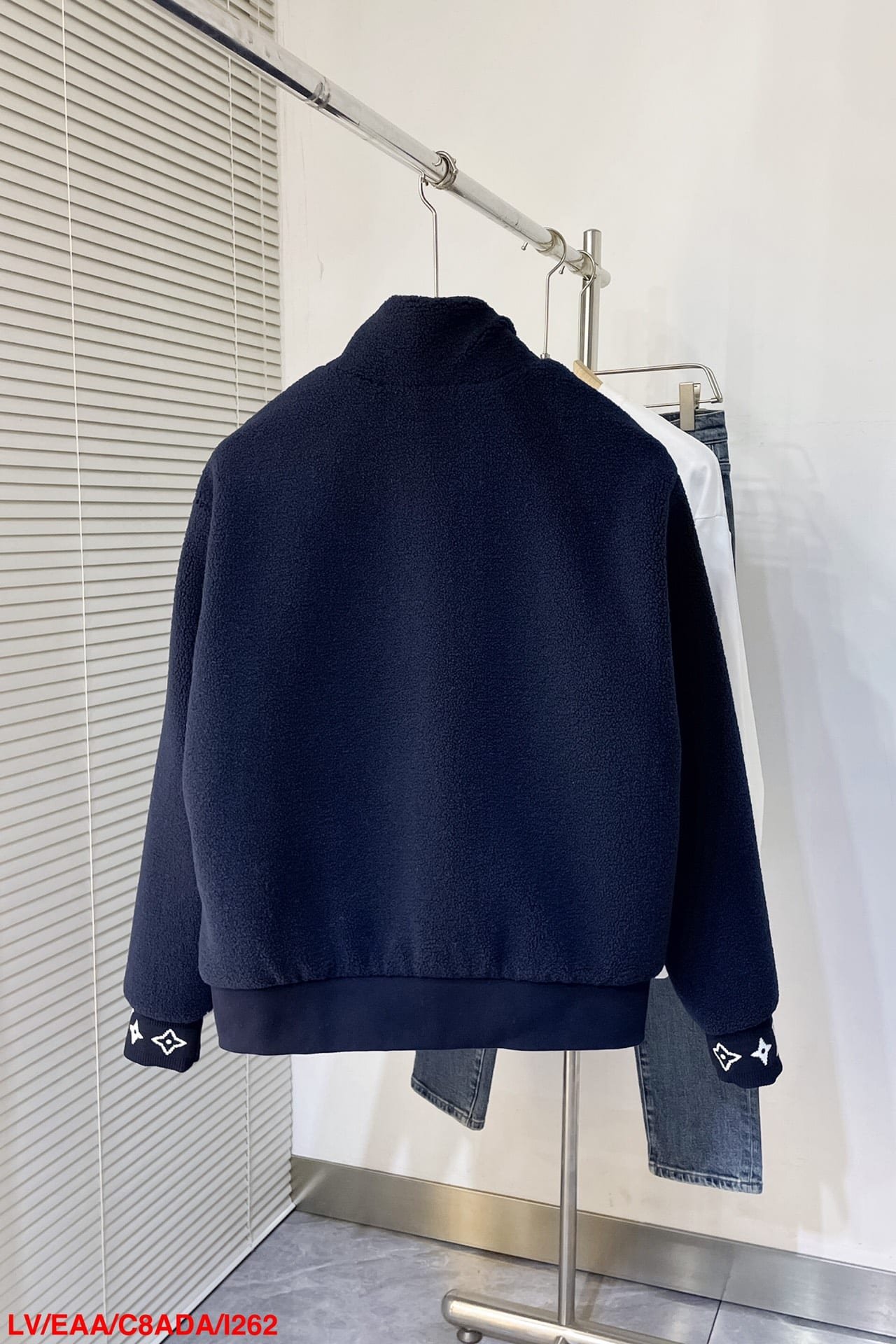 Leather Patch Fleece Blouson