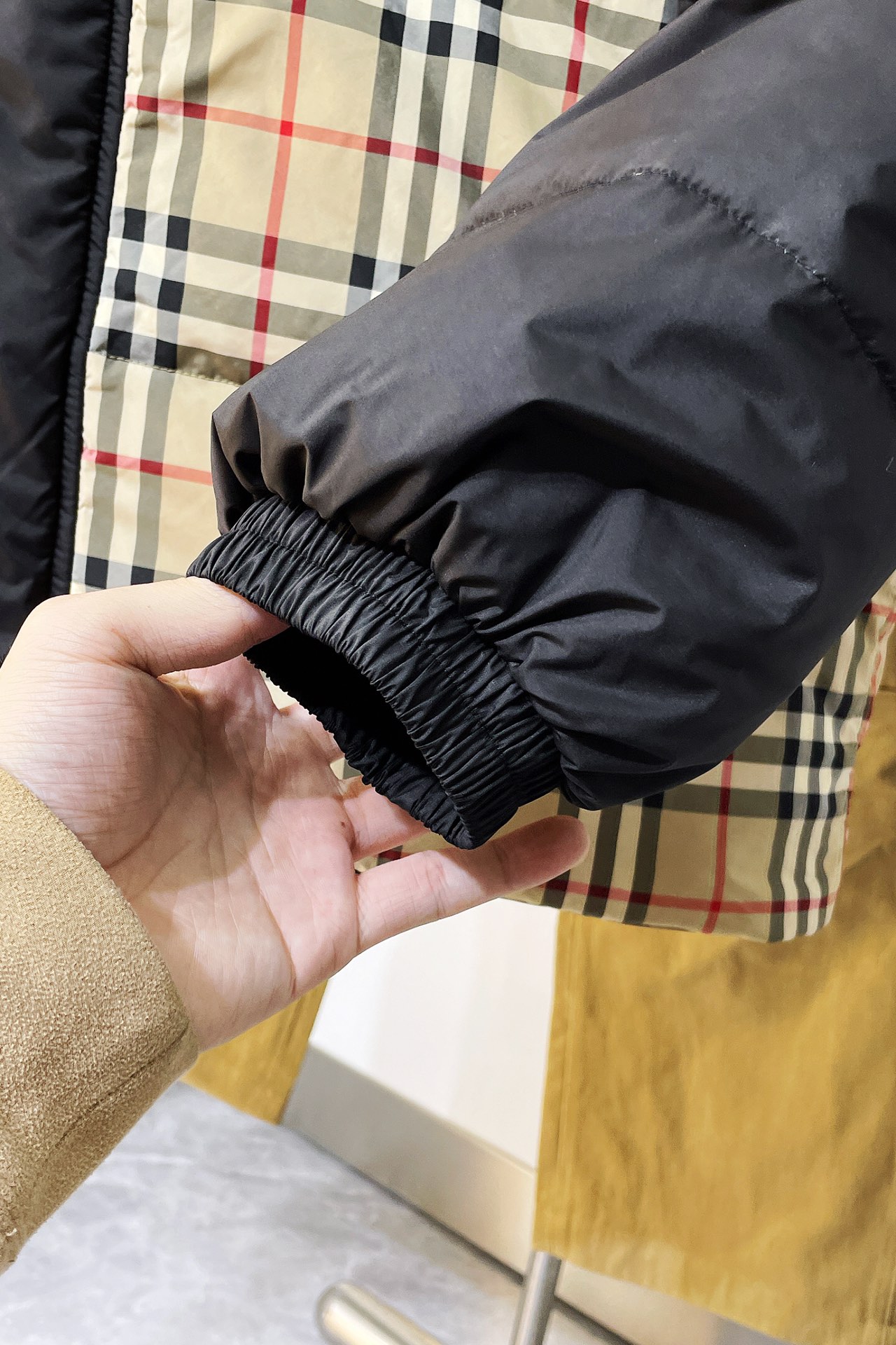 Reversible Check Puffer Jacket