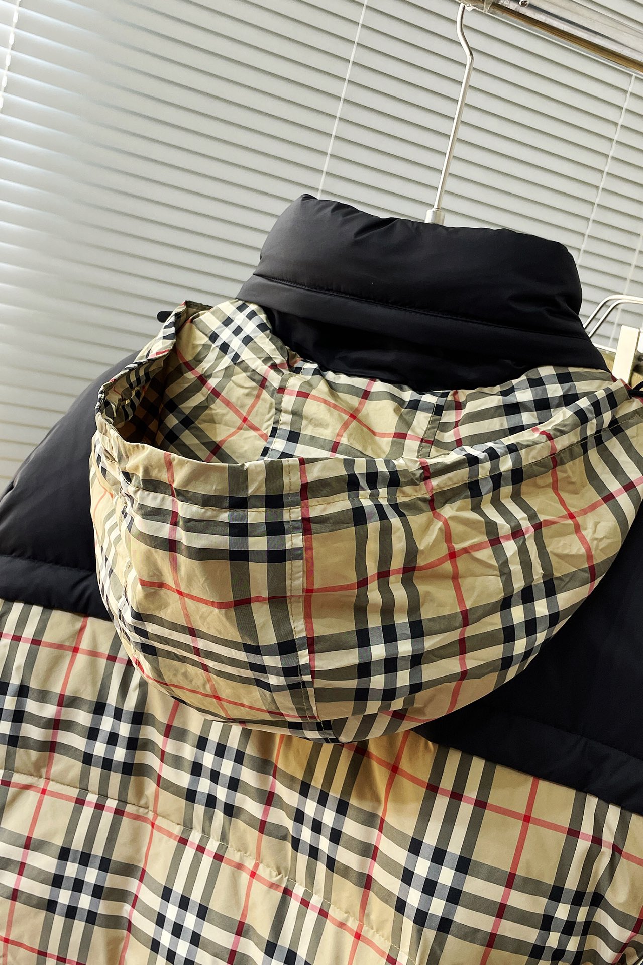 Reversible Check Puffer Jacket