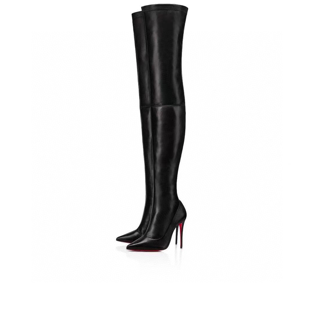 Christian Louboutin knee-high stiletto heel Boot